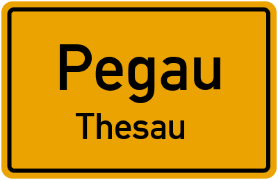Straßenverzeichnis Pegau Thesau