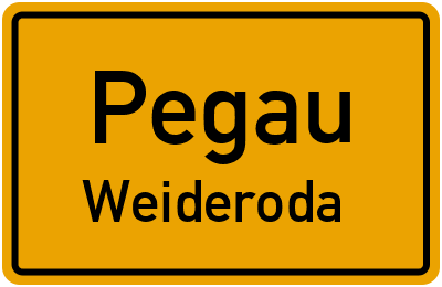 Straßenverzeichnis Pegau Weideroda