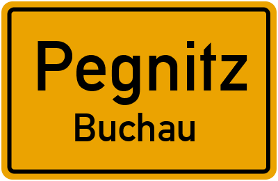 Ortsschild Pegnitz Buchau