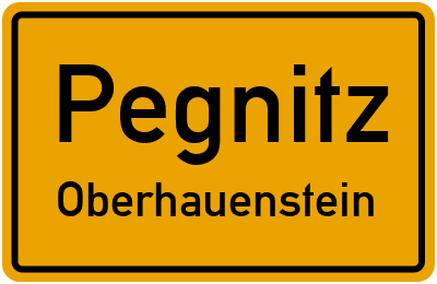 Ortsschild Pegnitz Oberhauenstein