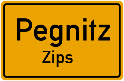 Ortsschild Pegnitz Zips