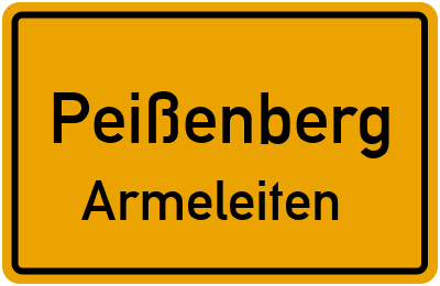 Straßenverzeichnis Peißenberg Armeleiten