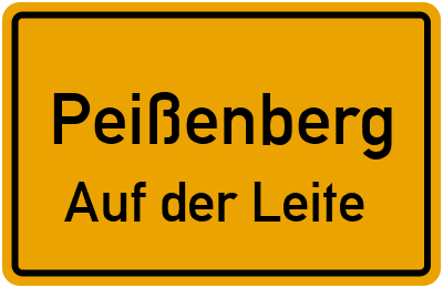 Straßenverzeichnis Peißenberg Auf der Leite
