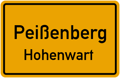 Straßenverzeichnis Peißenberg Hohenwart