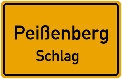 Straßenverzeichnis Peißenberg Schlag