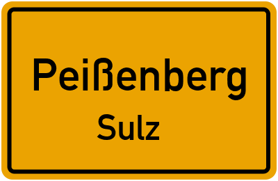 Straßenverzeichnis Peißenberg Sulz