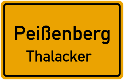 Straßenverzeichnis Peißenberg Thalacker