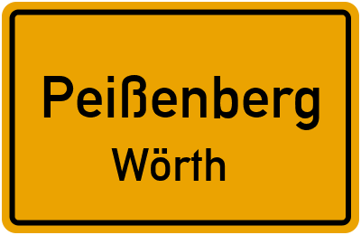 Straßenverzeichnis Peißenberg Wörth