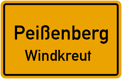Straßenverzeichnis Peißenberg Windkreut