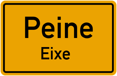 Straßenverzeichnis Peine Eixe