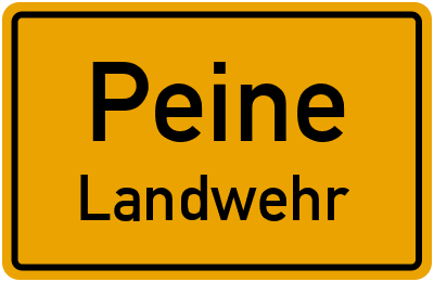 Straßenverzeichnis Peine Landwehr