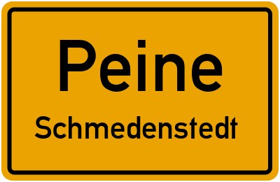 Ortsschild Peine Schmedenstedt