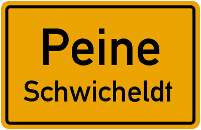 Straßenverzeichnis Peine Schwicheldt