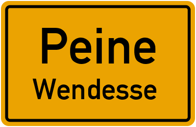 Straßenverzeichnis Peine Wendesse