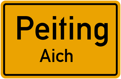 Straßenverzeichnis Peiting Aich