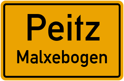 Straßenverzeichnis Peitz Malxebogen