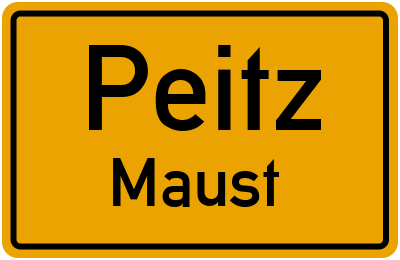Straßenverzeichnis Peitz Maust