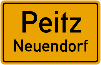 Straßenverzeichnis Peitz Neuendorf