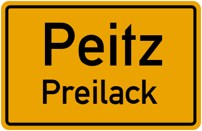 Straßenverzeichnis Peitz Preilack
