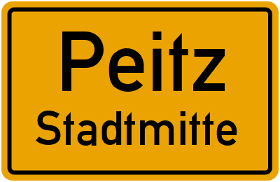Straßenverzeichnis Peitz Stadtmitte