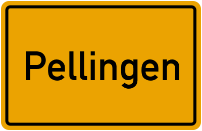 Ortsschild von Gemeinde Pellingen in Rheinland-Pfalz