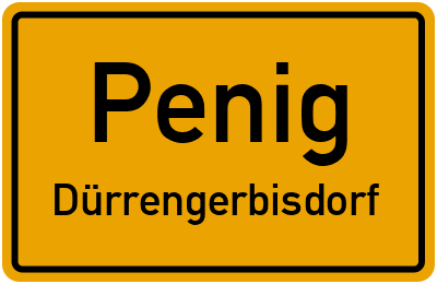 Straßenverzeichnis Penig Dürrengerbisdorf