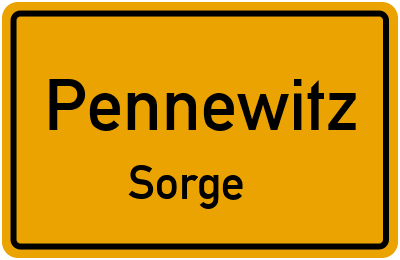Straßenverzeichnis Pennewitz Sorge