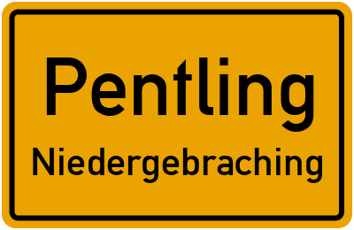 Straßenverzeichnis Pentling Niedergebraching