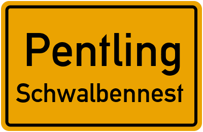 Straßenverzeichnis Pentling Schwalbennest