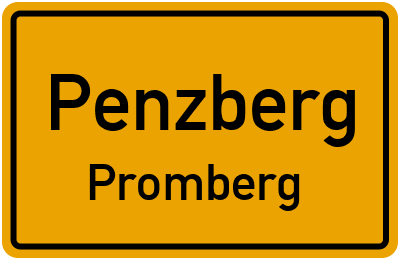 Ortsschild Penzberg Promberg