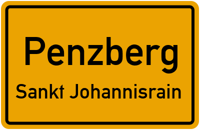 Straßenverzeichnis Penzberg Sankt Johannisrain