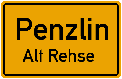 Straßenverzeichnis Penzlin Alt Rehse