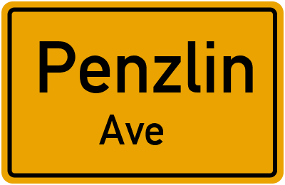 Straßenverzeichnis Penzlin Ave