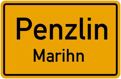 Straßenverzeichnis Penzlin Marihn
