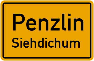 Straßenverzeichnis Penzlin Siehdichum