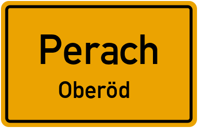 Straßenverzeichnis Perach Oberöd