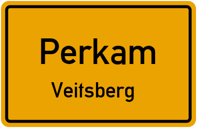 Ortsschild Perkam Veitsberg