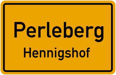 Straßenverzeichnis Perleberg Hennigshof