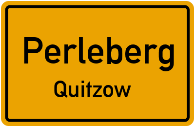 Straßenverzeichnis Perleberg Quitzow