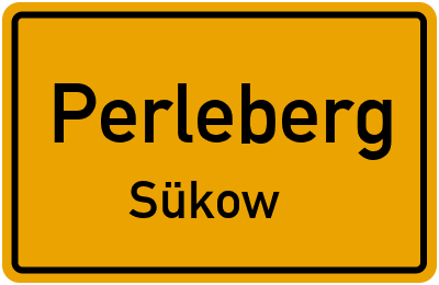 Straßenverzeichnis Perleberg Sükow