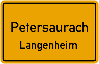 Straßenverzeichnis Petersaurach Langenheim