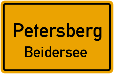 Straßenverzeichnis Petersberg Beidersee