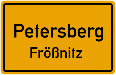 Straßenverzeichnis Petersberg Frößnitz