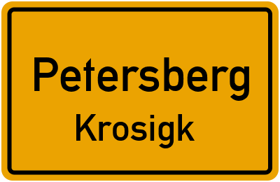Straßenverzeichnis Petersberg Krosigk