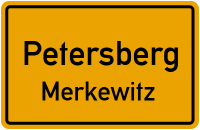 Straßenverzeichnis Petersberg Merkewitz