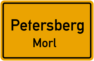 Straßenverzeichnis Petersberg Morl