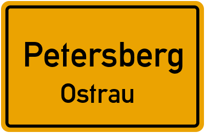 Straßenverzeichnis Petersberg Ostrau