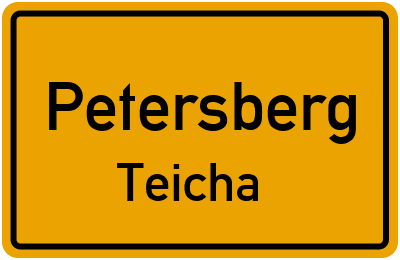Straßenverzeichnis Petersberg Teicha