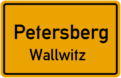 Straßenverzeichnis Petersberg Wallwitz