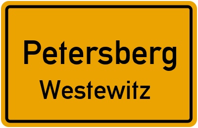 Straßenverzeichnis Petersberg Westewitz